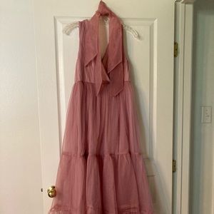 ASOS design pink tulle dress